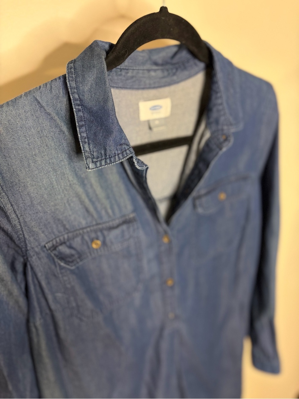 Old Navy Indigo Denim Shirt Dress #1131